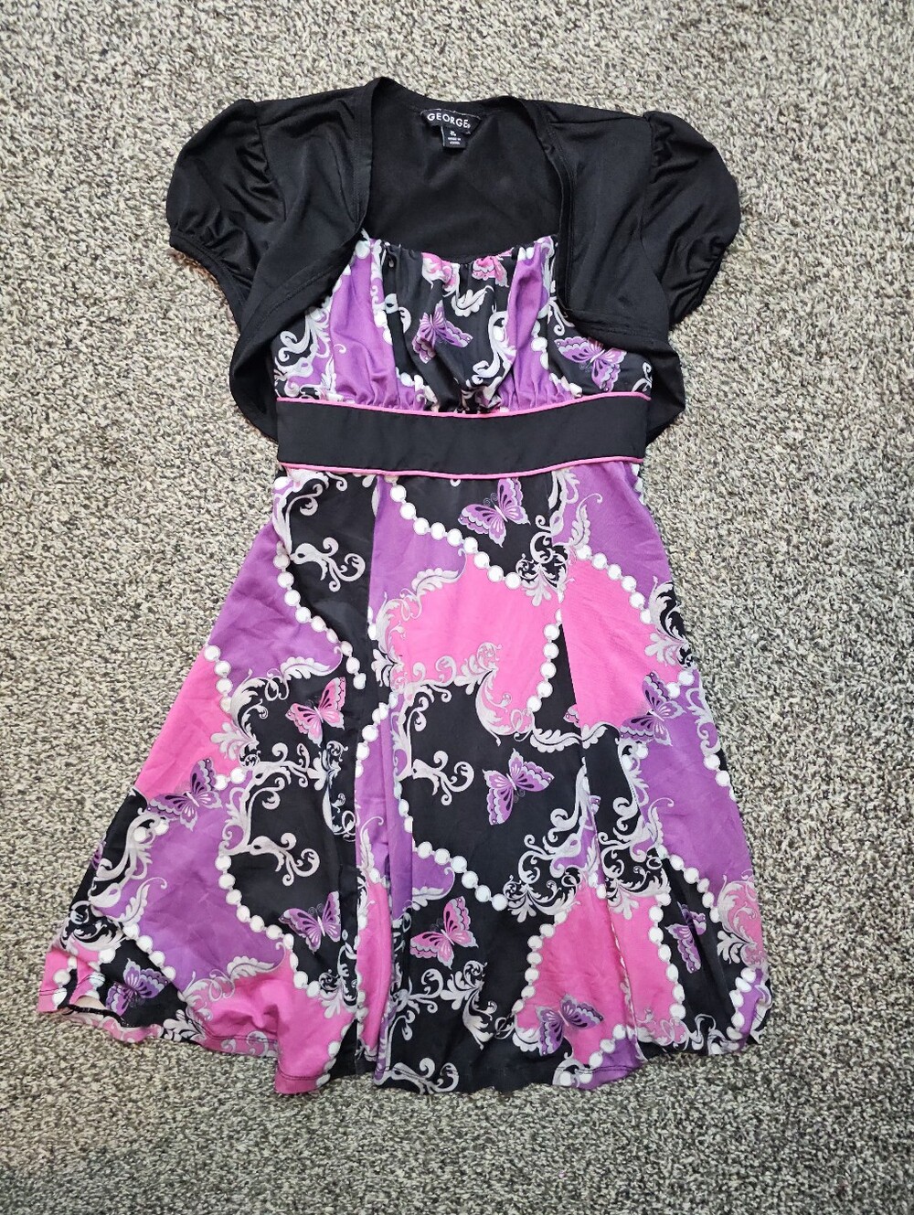 Vintage Girls George Dress sz 7/8